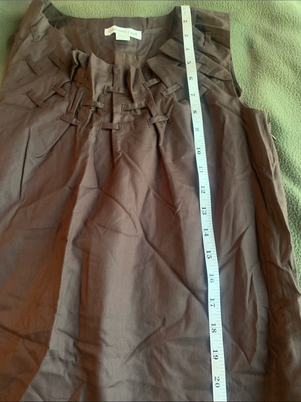 Coldwater Creek brown, shift dress. Size 6. Knee length. - Picture 7 of 8